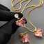 Pink Heart Crystal Zircon Jewelry Set thumbnail 3
