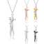 Romantic Couple Hug Pendant Necklace thumbnail 1