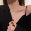 18K Gold Stainless Steel Hollow Heart Necklace thumbnail 3