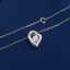 18K Gold Plated Moissanite Heart Pendant Necklace thumbnail 2