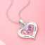 Custom 925 Sterling Silver Heart Necklace thumbnail 1