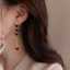 Long Chain Heart Stud Earrings for Valentine's Day thumbnail 2
