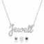 Custom Name Moissanite Necklace in 14K Gold thumbnail 1