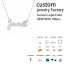 Custom Name Moissanite Necklace in 14K Gold thumbnail 2