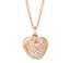 Double Heart Zircon Necklace in 925 Sterling Silver thumbnail 1