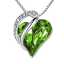 Infinity Love Heart Pendant Necklace with Birthstone Crystals Jewelry Gifts Necklace for Women thumbnail 2