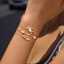 18K Gold Stainless Steel Evileye Hamsa Love Lucky CZ Charm Bracelet Set Hypoallergenic Dainty Gift Women Fashion Jewelry thumbnail 3