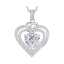 1-2 Carat Engraved 'I Love You' Heart Pendant Necklace Best Valentine's Day Birthday Wife's Soulmate Gift Moissanite Jewelry thumbnail 1