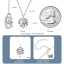 Wholesale Mossanite Lab Diamond 925 Sterling SilverChain Jewelry Gold 0.3-1CT Moissanite Love Pendant Necklace for Women thumbnail 3