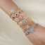 Romantic 18K Gold Color Bracelet Nice Popular Fashion Design Copper Jewelry with for Women for Wedding Party and Gift thumbnail 3