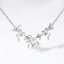 Fashion Custom Jewelry Romantic Flower Design 925 Sterling Silver Sparkling Zircon Pendant Necklace for Wedding Party thumbnail 1