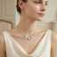 Fashion Custom Jewelry Romantic Flower Design 925 Sterling Silver Sparkling Zircon Pendant Necklace for Wedding Party thumbnail 3