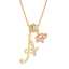 Necklace Sparkling Pink Heart Cubic Zircon Charm Alphabet Necklace Women Statement Love Jewelry thumbnail 3
