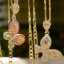Elegant Luxury  Colorful  Cz Stone Small Butterfly  Pendant Charms Necklaces 14k Gold Plated Figaro Chains for Women Daily Wear thumbnail 2