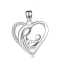 New Heart love Mama Hug Her Baby Pendant Necklace With 925 Sterling Silver for Mother's Day Jewelry Promotion Gift thumbnail 3