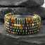 Men's Handmade Boho Bracelet Natural Stone Beads, Adjustable Tribal Style Wristband, Fashion Jewelry Gift for Him thumbnail 3
