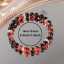 Wholesale Red Glass Bracelet Couple Handmade Crystal Stone Bracelet Women Fashion Bracelets Jewelry Gift thumbnail 3