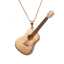 Gold Plated Copper Guitar Pendant Necklace Women Music Lover Trendy Link Chain Fashion Jewelry Gift thumbnail 1