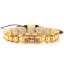 New Design Charm Bead Jewelry Custom Sets Brass Silver Bangle Plated Fashion Jewelry Men Handmade Bracelet for Men Gold thumbnail 1