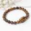 Unisex Trendy Fashionable Natural Stone Bead Bracelet with Cut Crystal Pendant Charming Jewelry Gift for Him and Her thumbnail 2
