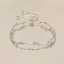 Pink Zircon Cherry Blossom Bracelet for Women Niche Light Luxury Temperament High End Cold Style Best Friend Trendy Jewelry thumbnail 3