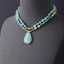 Luxury Bohemia Jewelry Gift for Her Random Shaped Amazonite Beads Pendant Lariat Necklace Inspired by Holidays Nature's Beauty thumbnail 2