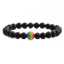 Armbänder aus Vulkangestein, Armbänder aus Naturstein und Energiestein, Pride-Perlenarmband für Paare, Regenbogen-Armband, Schmuck für Paare thumbnail 3