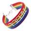 Regenbogenarmband aus Leder, Unisex, LGBT-Pride-Schmuck, lesbisch, bisexuell, trans thumbnail 1