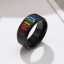 Neuer koreanischer schwarzer schwuler Mann Ring Exquisiter Regenbogen Pride Ring thumbnail 3