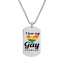 LGBTQ Regenbogen-Halskette/Armband aus Edelstahl – Anhänger „Gleich und Liebe“, Schmuck für Gay- und Lesben-Pride, ideal für die Gay-Parade thumbnail 2
