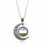 Großhandel Gay Pride Schmuck Cabochon Kristall Halbmond Regenbogen LGBT Anhänger Halskette 2021 Regenbogen Choker Halskette thumbnail 2