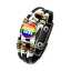 Regenbogen-Armband für Paare, geflochten, Leder, LGBT-Accessoire, Schmuck thumbnail 3
