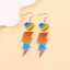 LGBT-Regenbogen-Pride-Ohrringe für Damen und Mädchen aus Acryl mit Blitz, Blume und Herzanhänger thumbnail 3