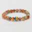 10 mm Regenbogenperlenarmband für Gay Pride, Lesbenliebe und Gleichberechtigung, 8 mm rosa-violettes Achatperlenarmband thumbnail 1
