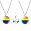 Wholesale LGBT Gay Pride Rainbow Necklace Custom Glass Crystal Ball Pendant Jewelry Colorful Pride Gift thumbnail 3