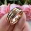 8mm Rose Gold Tungsten Blank Ring for Customized Inlay with 1.1mm Treble Grooves Domed Comfort Fit thumbnail 3