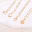 14K Gold Plated butterfly Flower Heart Shape Pendant Copper Necklaces for Women Fashion Jewelry Flower Design thumbnail 3