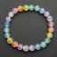Genuine Natural Gem Rainbow Selenite Beaded Bracelet, Colorful Mix Moroccan Selenite Durable Stretch Bracelets for Women Jewelry thumbnail 3