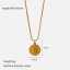 18K Gold Plated Stainless Steel Moon Star Pendant Necklace thumbnail 3