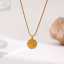 18K Gold Plated Stainless Steel Moon Star Pendant Necklace thumbnail 1