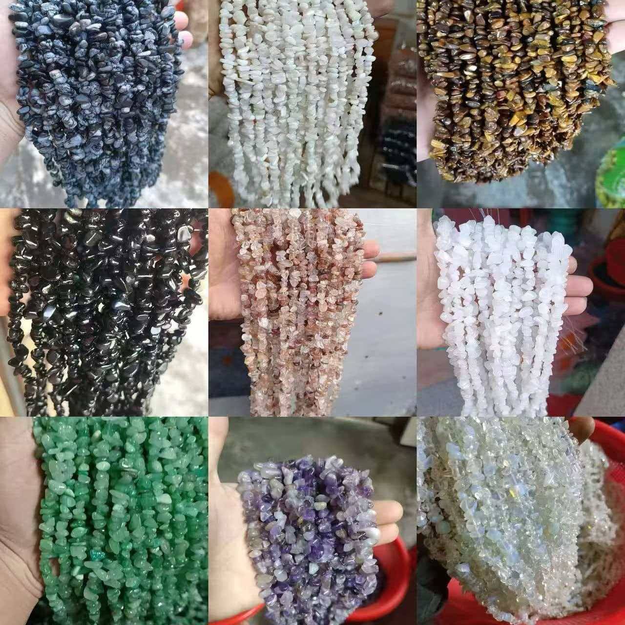 Bulk Natural Stone Jewelry Necklace with Beaded Stone Designs