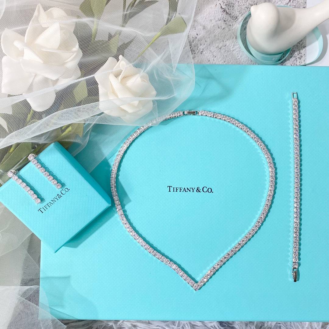 Lonceen 18cm Baguette Zircon Bracelet (Silver/Gold Plated)