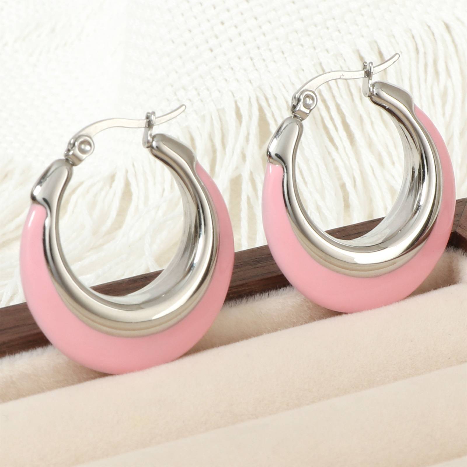 Chic Stainless Steel Earrings for Women Lonceen Jewelry