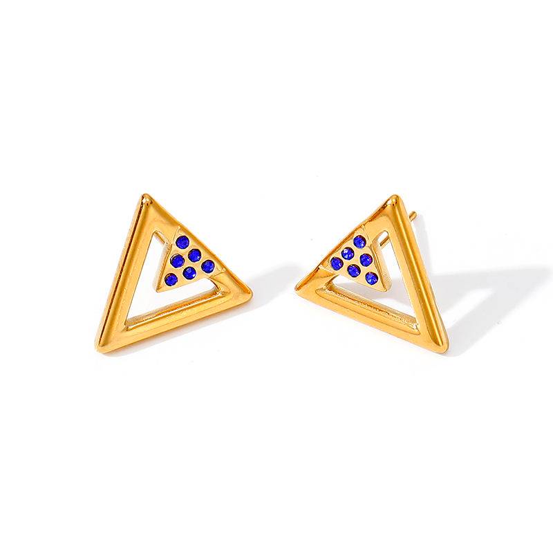 Lonceen Jewelry 18K镀金不锈钢锤纹C形耳环，女士款，低过敏性，抗褪色