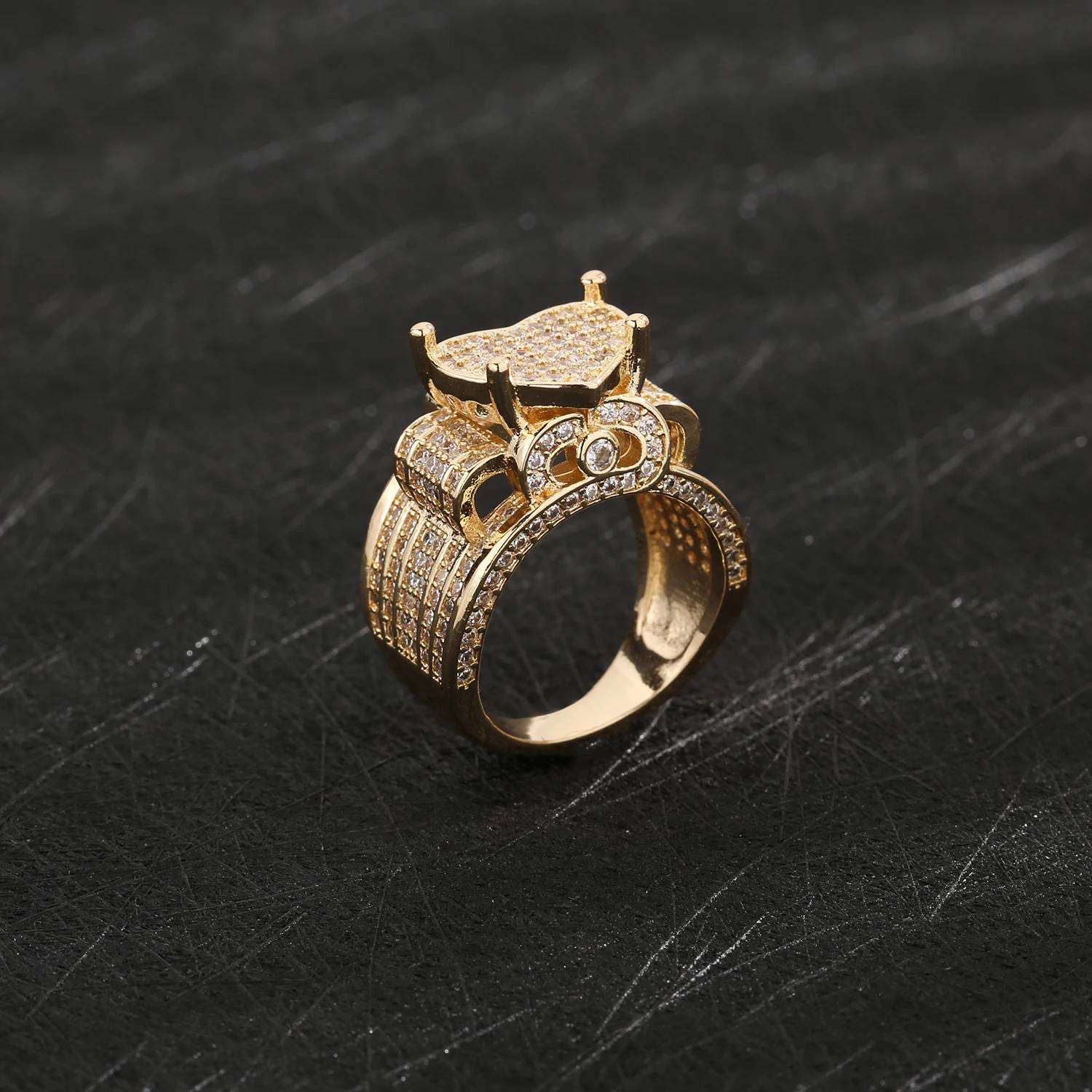 Cincin CZ Berbentuk Hati Grosir untuk Wanita