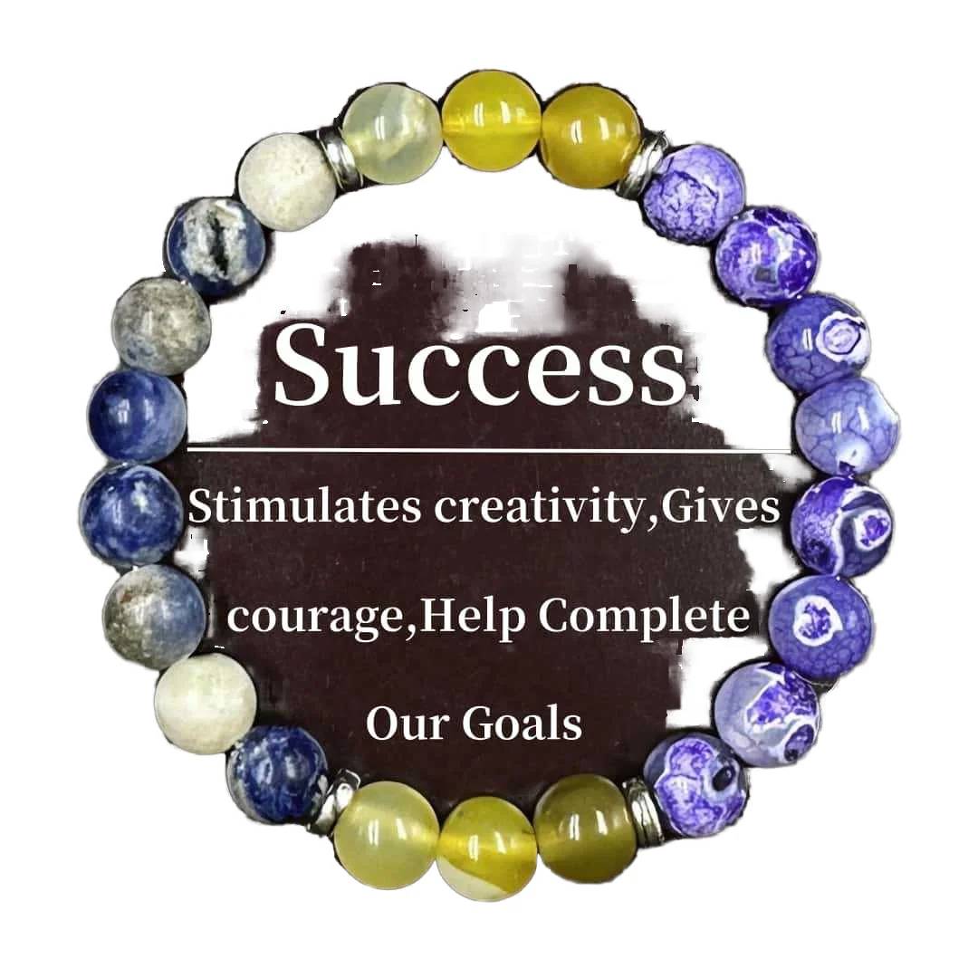 Trendy Color Blocking Geometric Design Crystal Demagnetization Beaded Bracelet Hot Selling Lucky Gift for Him & Her