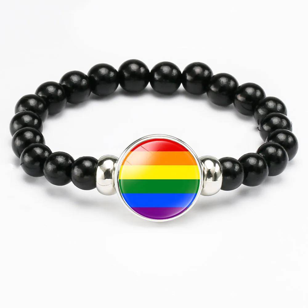 Großhandel – Individuell handgefertigte Perlenarmbänder – Beliebte LGBT-Armbänder mit Pride-Perlen – Schmuck für Schwule