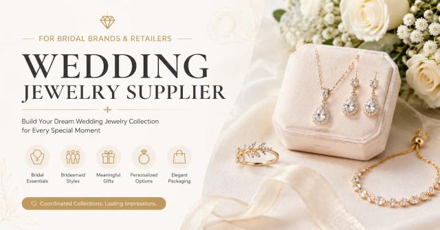 Fournisseur de bijoux de mariage pour les marques et les détaillants de bijoux de mariage
