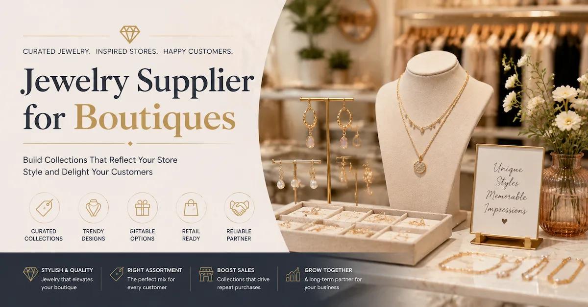 Fournisseur de bijoux pour boutiques : Créez des collections soigneusement sélectionnées