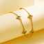 18k gold-plated women's stainless steel bracelet, snowflake Christmas gift, fashion jewelry thumbnail 1